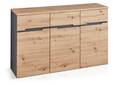 MAILAND Kommode IV, Material Dekorspanplatte, Artisan Eiche Nachbildung/graphitfarbig