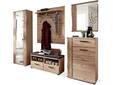 BANTY Garderobenset I, Material Teilmassiv, Wildeiche