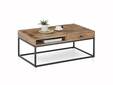 ALTIVO Couchtisch, Material Massivholz/Metall, Mango/schwarz