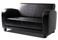 ANTO Sofa 2-Sitzer Antikbraun, Füsse nussbaumfarben