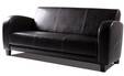 ANTO Sofa 3-Sitzer Antikbraun, Füsse nussbaumfarben