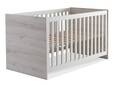 CIPPY Babybett,  Material Dekorspanplatte, silbereichefarbig/weiss