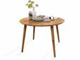 ASCON Esstisch, rund, Material Massivholz, Wildeiche