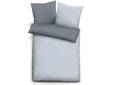 BIBERNA Bettwäsche Mako-Satin MixMatch 135x200 cm blau gemustert
