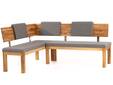 SALIMA Eckbank, Material Massivholz / Stoffbezug