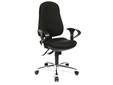 SUPPORT SY Drehstuhl, Material Stoff/Stahl, schwarz