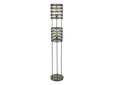 SANDOS Stehlampe, 2-flammig, Nickel schwarz