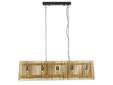 ARLENA Pendelleuchte, 5-flammig, Material Mangoholz, Metall
