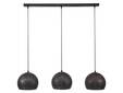 BACCO Hängelampe, 3-flammig, Material Metall, Schwarz/braun