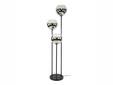 ELEA Stehlampe, 2-flammig, Material Metall, Schwarz