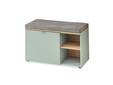 BAJA Garderobenbank klein, Material MDF, schilf/Artisan Eiche Nachbildung