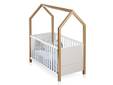BENITA Babybett, Material teilmassiv, Kiefer weiss/Birke