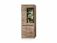 BARCO Vitrine, Material Dekorspanplatte, Eiche Nachbildung / graphitfarbig