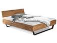 CORDINO Kufenbett aus Eiche, Material Massivholz, mit/ohne Kopfteil
