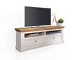 BORNHOLM Lowboard II, Material Massivholz, Kiefer weiss/eichefarbig