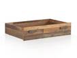 CASSIA Bettschubkasten für Bett 140x200 cm, Material Dekorspanplatte, Old Wood Vintage