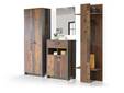 CASSIA Garderobe, Material Dekorspanplatte, Old Wood Vintage/betonfarbig