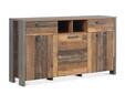 CASSIA Sideboard I, Material Dekorspanplatte, Old Wood Vintage Nachbildung/betonfarbig