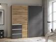 CESSANDRA Schwebetürenschrank, Material Dekorspanplatte