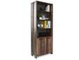 CASSIA Büroschrank 2 Türen, Material Dekorspanplatte, Old Wood Vintage/betonfarbig