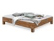 CORDINO 4-Fuß-Bett aus Eiche ohne Kopfteil, Material Massivholz
