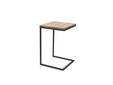 DANALI Beistelltisch / Laptoptisch, Material Massivholz/Metall, Eiche/schwarz