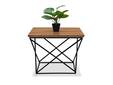 GRAZ Couchtisch, Material Massivholz/Metall, Iron Base/Akazie
