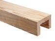 U-Balken / Zierbalken gebürstet, Lärche natur, Material Massivholz