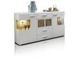 FELIPA Sideboard, Material MDF, weiss/eichefarbig