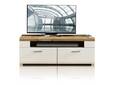 FELIPA TV-Unterteil, Material MDF, weiss/eichefarbig
