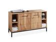 BOLTON Waschbeckenunterschrank II, Material Massivholz, Wildeiche geölt