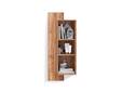 ANDINO Wandboard mit 3 Fächern, Material Massivholz, Wildeiche geölt