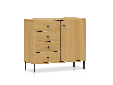 AYKO Sideboard II, Material Massivholz, Kiefer eichefarbig lackiert