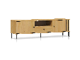 AYKO TV-Board II, Material Massivholz, Kiefer eichefarbig lackiert