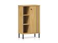 AYKO Regal II fürs Badezimmer,  Material Massivholz, Kiefer eichefarbig lackiert