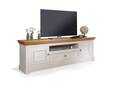 BORNHOLM Lowboard I, Material Massivholz, Kiefer weiss/eichefarbig