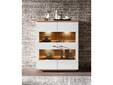 FABINA Highboard, Material Dekorspanplatte, Artisan Eiche Nachbildung/weiss