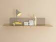 LENI Wandboard, Material Spanplatte, Kaschmir/eichefarbig