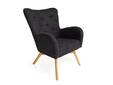BASKO Ohrensessel, Material Stoff, Anthrazit