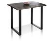CLAVIGO Bartisch, Material Massivholz Akazie kohlefarbig, 120x80 cm