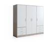 JAMI Kleiderschrank 4-trg. mit 6 Schubkästen, Material Dekorspanplatte