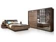 JESOLO Komplett Schlafzimmer, Material Dekorspanplatte, schlammeichefarbig