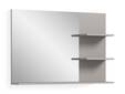 JOSSI Badspiegel mit Regal, Material Dekorspanplatte, Grau