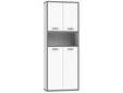 KALINA Büroschrank III, Material Dekorspanplatte, weiss/grau