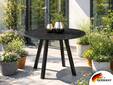 Levent Esstisch rund, Material HPL / Metall