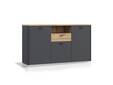 LORDANA Sideboard II, Material Spanplatte, Artisan Eiche Nachbildung/grau