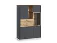 LORDANA Highboard, Material Spanplatte, Artisan Eiche Nachbildung/grau