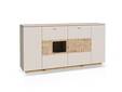 LEANDRO Highboard , Material Spanplatte, Dekor Sand/Artisan Eichefarbig