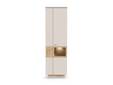 LEANDRO Vitrine, Material Spanplatte, Dekor Sand/Artisan Eichefarbig