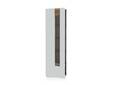 LENNOX Vitrine, Material Dekorspanplatte, lichtgrau/Valencia Oak Dekor